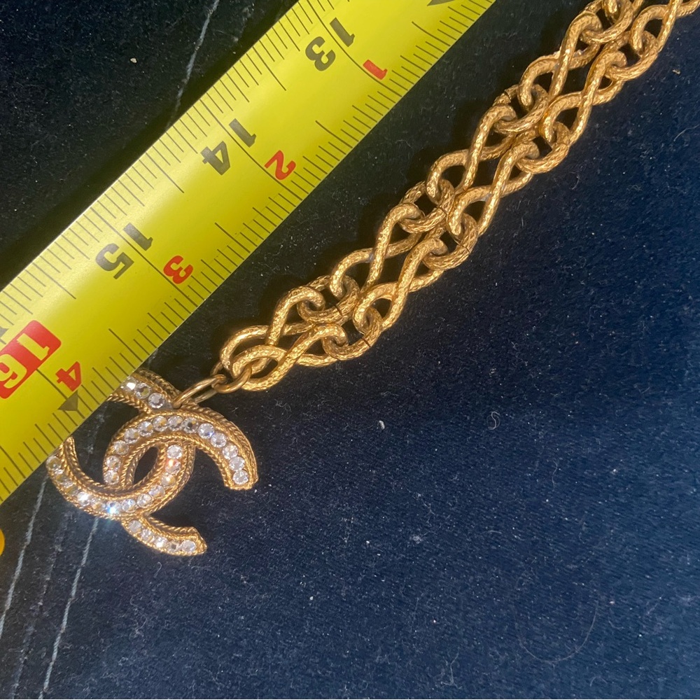 Chanel 24K Gold Plated Chain Long Necklace with Pendant - Picture 10 of 10